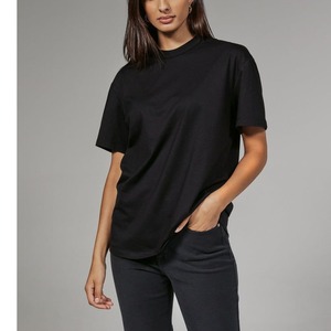 Best Quality Women's Summer Casual Custom Solid Brown Color Anti-Wrinkle Quick Dry Breathable Cotton T-Shirts Wholesale - Product Image 6