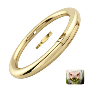 Anneau de nez de bœuf en cuivre, laiton, acier inoxydable, pinces de nez pour bovins, instruments vétérinaires - Product Image 2