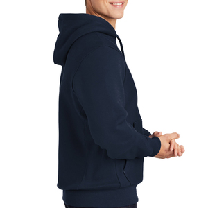 Sweat-shirt à capuche bleu marine pour homme, imprimé 'Keep Trying Until You Make It', en coton décontracté, coupe classique, pour l'automne - Product Image 3