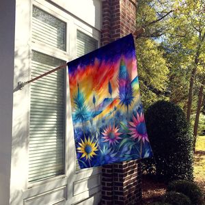 Eryngium ธงบ้านโพลีเอสเตอร์หลากสีสำหรับประดับระเบียงขนาดใหญ่ตกแต่งลานแบนเนอร์งานศิลปะแขวนผนังหลากสี - Product Image 2