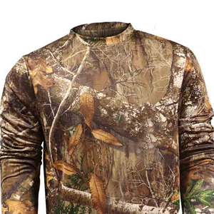 Men's Long Sleeve <b>Camouflage</b> T-<b>Shirt</b> O-Neck Regular Fit Quick Dry 100% Polyester Knitted Casual Print - Product Image 4