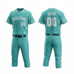Uniforme de Béisbol Personalizado de Poliéster de Secado Rápido y Transpirable, Pantalón Corto, Ropa Deportiva Sublimada Estampada de Alta Calidad - Product Image 1