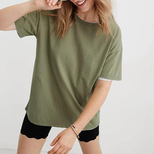 T-shirt d'été décontracté à manches courtes pour femme, coupe régulière, 100 % coton, écologique, design personnalisé, séchage rapide, respirant - Product Image 5