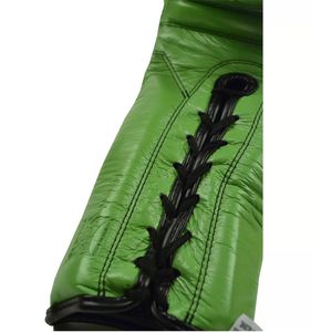 Cowhide Leather Celeto rays Muay Thai Boxing <b>Gloves</b> OEM Professional Adjustable Lace <b>up</b> Wicking UV Protection Custom RL-BS-145 - Product Image 4