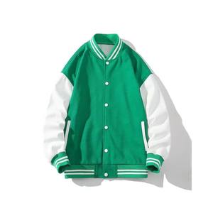 Polyester/Cotton Thin <b>Winter</b> Body Leather Sleeves Letterman Varsity <b>Jacket</b> Vintage Baseball College for Men - Product Image 3