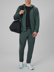 Ensemble de survêtement pour homme avec sweat à capuche zippé de qualité supérieure, coupe ajustée, vêtements de sport, jogging, logo personnalisé, ensemble deux pièces moderne - Product Image 1