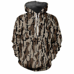 Sweat-shirt de chasse camouflage pour homme, fermeture éclair intégrale, chaud, durable, pour le camping, la randonnée et la chasse - Product Image 3