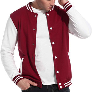 Wholesale Custom Made Formal Varsity <b>Jacket</b> Woolen Fabric with Crew Neck and Pockets Plain Dyed for Spring-Made in Pakistan - Product Image 5