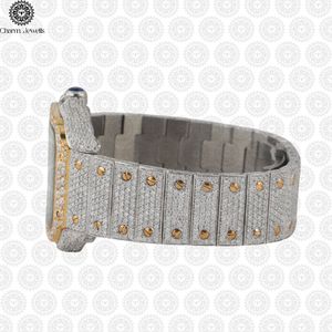 Reloj de Cuarzo Analógico de Lujo para Mujer Charm_Jewells, con Esfera Cuadrada de Acero Inoxidable, Bisel con Diamantes y Diseño de Mandala - Product Image 2