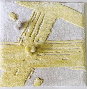 "Alfombra de pared a pared de lana/seda abstracta moderna hecha a medida para el hogar y la oficina" - Product Image 2