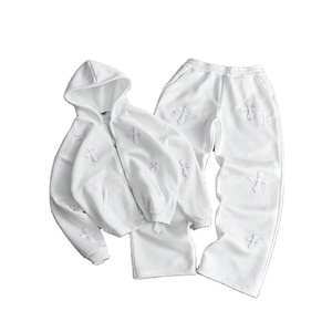 Chándal Deportivo para Hombre, 100% Algodón Ecológico, Transpirable, de Secado Rápido, con Cuello Alto, Cierre con Cordón, Estampado, Informal - Product Image 4