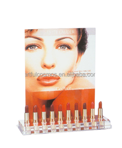 2025 moderno atractivo ecológico acrílico piel maquillaje soporte de exhibición cosméticos conjunto producto para escaparate - Product Image 1