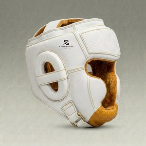Protège-tête en cuir imprimé sur mesure, léger et réglable, respirant, pour l'entraînement de MMA et de Kickboxing 2026 - Product Image 3