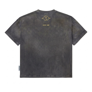 Men T-Shirt 230grams 100% Cotton Heavyweight Printed OEM ODM Oversized Fit O-Neck Short Sleeve Breathable Eco-Friendly Quick Dry - Product Image 2