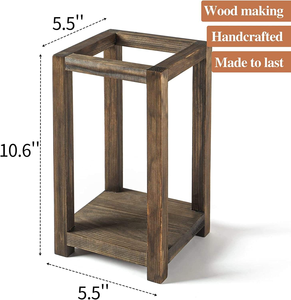 Centros de Mesa Clásicos para Bodas Estilo Rústico, Decoración Ecológica, Portavelas de Madera Personalizables para Interiores, Sala de Estar - Product Image 4