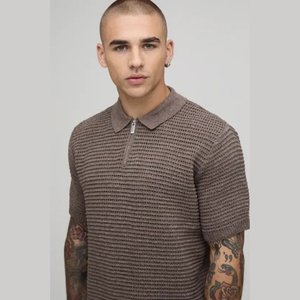 Polo de Cuello Alto Personalizado con Logotipo, 200GSM, 100% Algodón Pesado para Hombre, Camisetas Polo de Golf Bordadas de Primera Calidad - Product Image 4