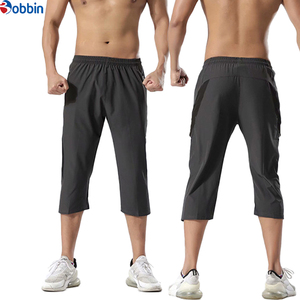 Pantalones Capri Unisex para Hombre, Pantalones Cortos Deportivos Casuales con 3/4 Bolsillos con Cremallera, Transpirables, de Secado Rápido, Ecológicos, de Cintura Media, de Lona - Product Image 6