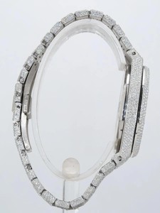 Montre mécanique de luxe en acier inoxydable, édition limitée, avec cadran en cristal et diamants Moissanite ronds de qualité VVS supérieure, style Hip Hop - Product Image 5