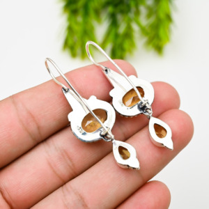 Boucles d'oreilles créoles de luxe en argent 925 - Product Image 3