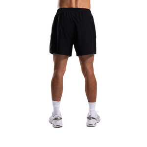Shorts de course noirs pour hommes avec cordon de serrage, tricotés, séchage rapide, respirants, pour la gym, l'entraînement, le fitness et les loisirs - Product Image 3