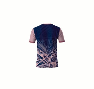 T-shirt de sport en jersey 100 % polyester 180 g à imprimé géométrique intégral, sublimation, anti-humidité - Product Image 3