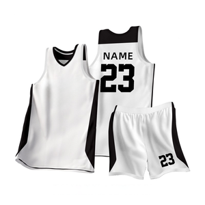 ชุดบาสเก็ตบอลโพลีเอสเตอร์ระบายอากาศพร้อมโลโก้สั่งทำขายส่ง ชุดยูนิฟอร์มบาสเก็ตบอลแบบซับลิเมชั่น - Product Image 2