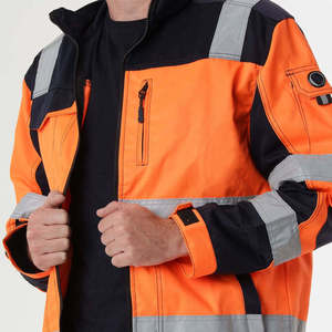 Custom Made Hooded Winter Safety <b>Jackets</b> with Reflective Features Waterproof & Breathable <b>Jacket</b> - Product Image 4