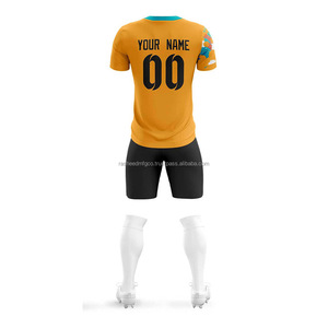 Vente en gros en usine Ensemble complet de maillots de football personnalisés Uniformes de kit de football pour jeunes Vêtements de football pour hommes avec service de coupe automatisé OEM - Product Image 6