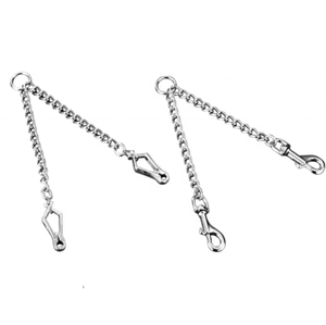 Couple chaîne ciseaux mousqueton multi-tête laisse de chien coupleur 2 voies séparateur de plomb - Product Image 1
