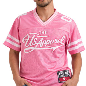 Camiseta de punto de malla transpirable de manga corta con cuello en V de ajuste regular personalizado, de secado rápido, estilo formal y urbano, con logo de color personalizado para - Product Image 1