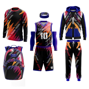 Ensemble d'uniformes de basketball personnalisés grande taille pour l'été, 100 % polyester, fournisseur OEM en gros, pack promotionnel de basketball - Product Image 5