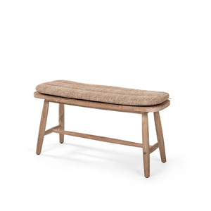Furniture Faye Modern Solid Wood Bench with Durable <b>Foam</b> Seat-Eco-Friendly Outdoor <b>Seating</b> for Parks and Gardens - Product Image 1