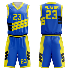 Uniforme de Baloncesto Sublimado para Hombre, Conjunto de Camiseta y Pantalones Cortos Personalizados, Kit de Equipo Reversible, Proveedor OEM - Product Image 1