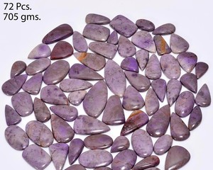 Lote de Cabujones de Sugilita Natural y Jaspe, Gemas Sueltas Pulimentadas de Varias Formas, Piedras Semipreciosas para Joyería, Venta al Por Mayor - Product Image 5