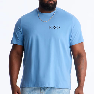 Camiseta Urbana Unisex Extra Grande Azul Cielo para Hombre con Logotipo Personalizado, Estilo Urbano Premium, Cómoda para el Día a Día, Manga Corta - Product Image 1
