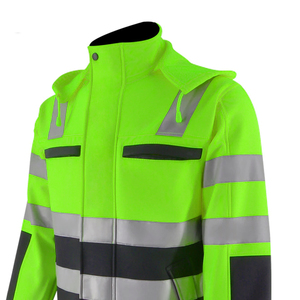 <b>Waterproof</b> High Visibility Safety <b>Jacket</b> Reflective <b>Hi</b>-<b>Vis</b> Workwear Winter Coat Neon Green Construction Industrial Rainwear - Product Image 6