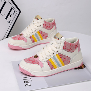 รองเท้าสเก็ตบอร์ดแฟชั่นหลากสีสไตล์เรโทรแบบลำลองสำหรับผู้หญิง เหมาะสำหรับฤดูใบไม้ร่วง ใช้งานได้หลากหลาย - Product Image 4