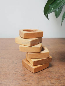 Anneau de serviette en bois de qualité supérieure, best-seller, fait à la main, décoration de table à manger pour mariage, restaurant, hôtel, événements - Product Image 2