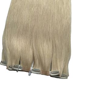 Top Quality Clip Ins 100% VietNamese Human Hair Double Drawn Single Donor Cuticle <b>Tape</b> Ins Hair Extensions Raw Hair Color 613 - Product Image 6