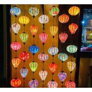 Vietnam Silk Lantern Handmade Fabric Hanging <b>Light</b> for Traditional Interior Decoration Custom Shapes Sizes and Colors - Product Image 4