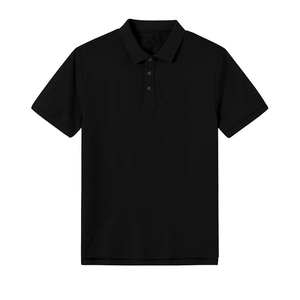 Polo pour homme OEM ODM à manches courtes, couleur unie, boutonné, col tricoté, décontracté, personnalisé, formel, pour le golf - Product Image 5