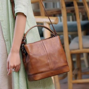 Daily Lifestyle Accessory Farmhouse Style Genuine Ladies Handbag Durable Quality Fashionable Leather Bag Zipper Large Capacity - Product Image 5