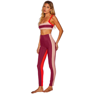 Conjunto de Yoga para Mujer, Última Moda, Transpirable, Tallas Grandes, Alta Calidad, 2 Piezas, Leggings de Cintura Alta y Bra, Diseño Moderno y Elegante - Product Image 2
