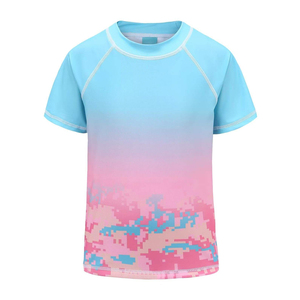 <b>Swim</b> Tee Short Sleeve Running <b>Shirt</b> Swimwear <b>Swim</b> Hiking Workout <b>Shirts</b> Factory Customs Logo Design - Product Image 3