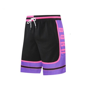 Shorts de sport en maille pour hommes, en polyester vierge pour sublimation, longueur genou, entrejambe 5 pouces, pour entraînement, course et basketball, personnalisables - Product Image 2