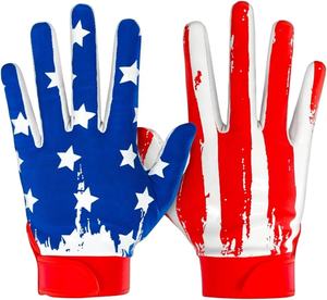 Gants de receveur de football pour jeunes, respirants, gants de football américain en vente en ligne, meilleurs gants de receveur tendance à bas prix - Product Image 1