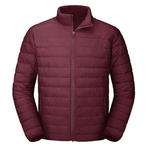 Chaqueta acolchada de nailon negra para hombre The North Face con capucha, técnica de lavado, cremallera, OEM - Product Image 1