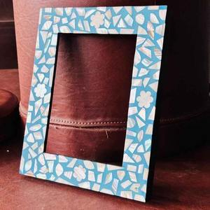 Cadre photo en résine de luxe personnalisé |   Cadre photo moderne en époxy fait main pour mariage, anniversaire et cadeaux - Product Image 1