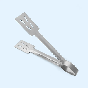 Pince à glaçons en acier inoxydable, accessoires de bar domestiques, nouveau design artisanal argenté, pince à glaçons en acier - Product Image 4