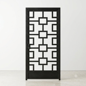 Royal Luxury Steel Entrance Door Handcrafted with Geometric Pattern Design Rust & Water Resistant for Exterior Use - Product Image 1